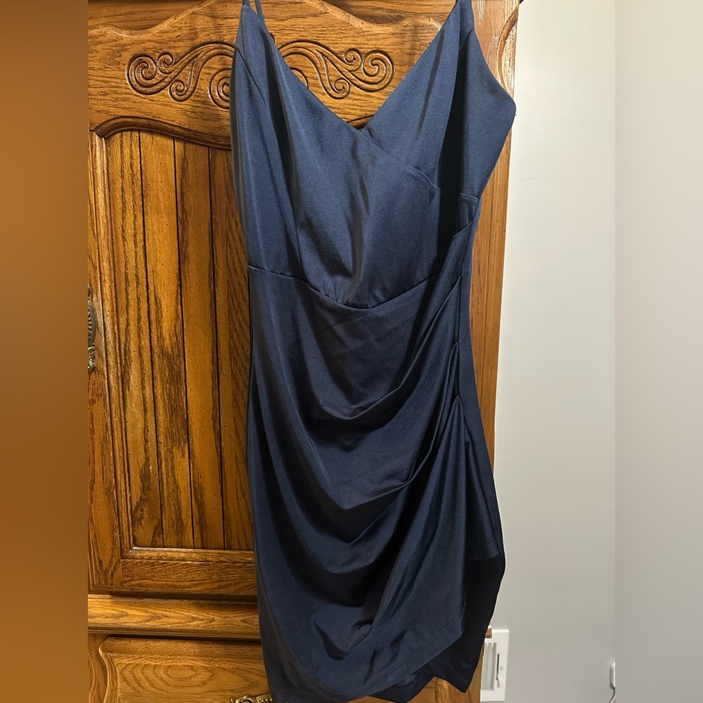 Elegant Navy Blue Dress